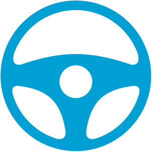 an illustration of a steering wheel